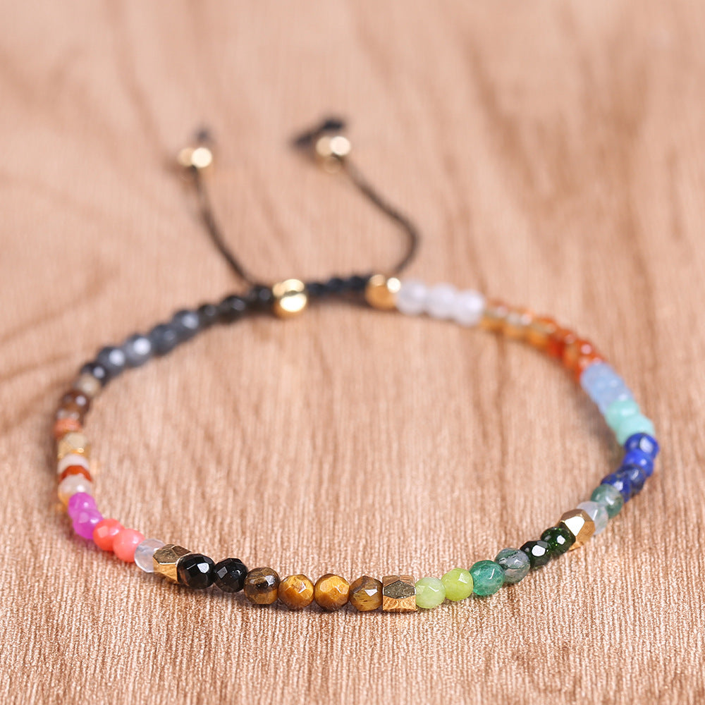 7 Chakras Colored Stones Bracelet