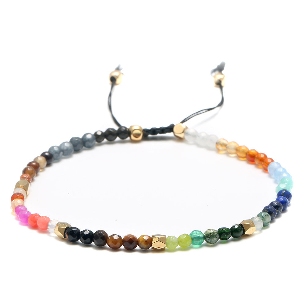 7 Chakras Colored Stones Bracelet