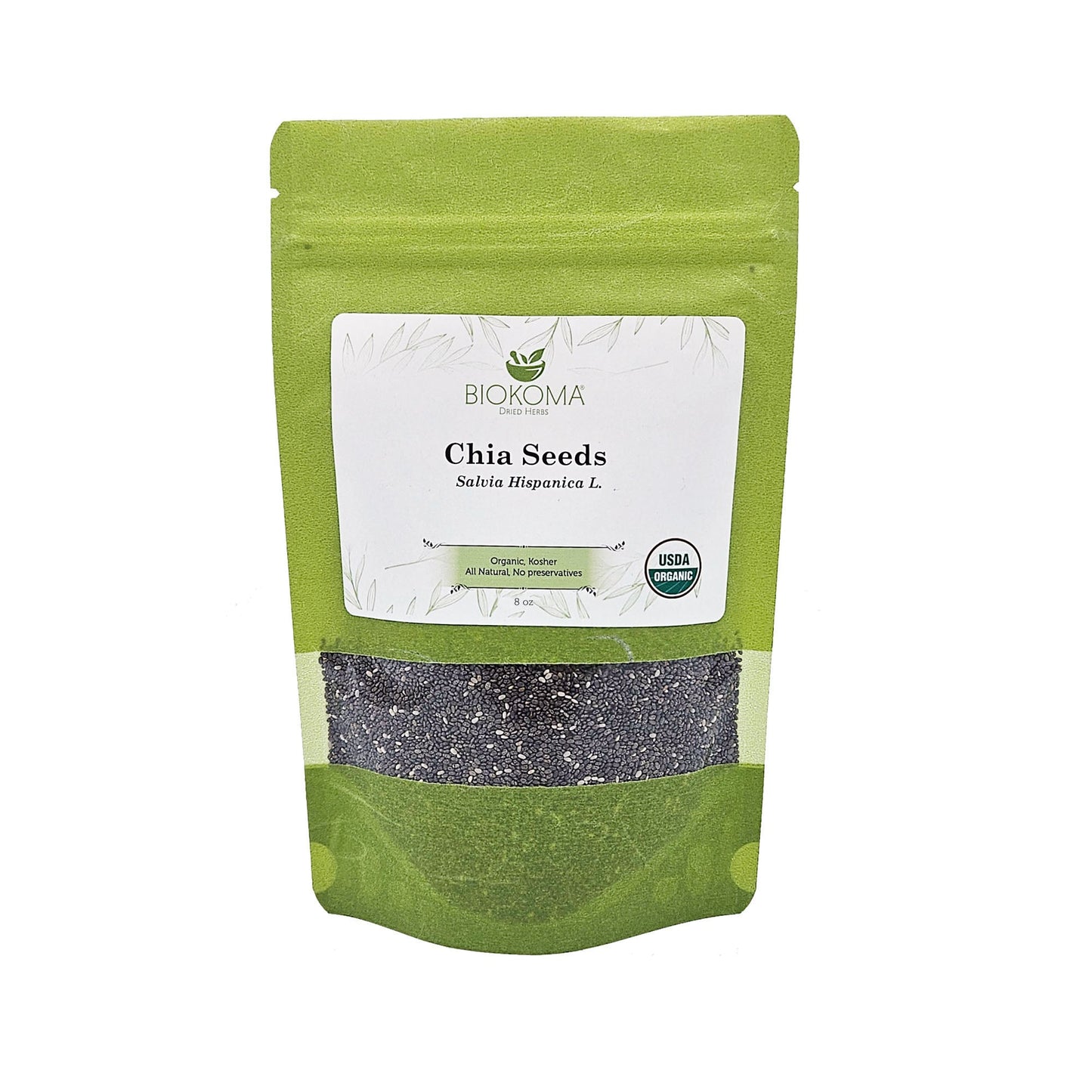 Chia (Salvia Hispanica L.) Organic Seeds 8oz