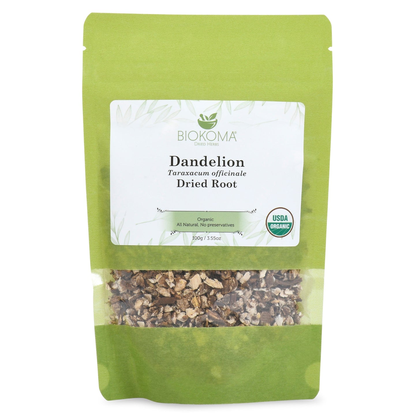 Dandelion Organic Dried Root 100g 3.55oz