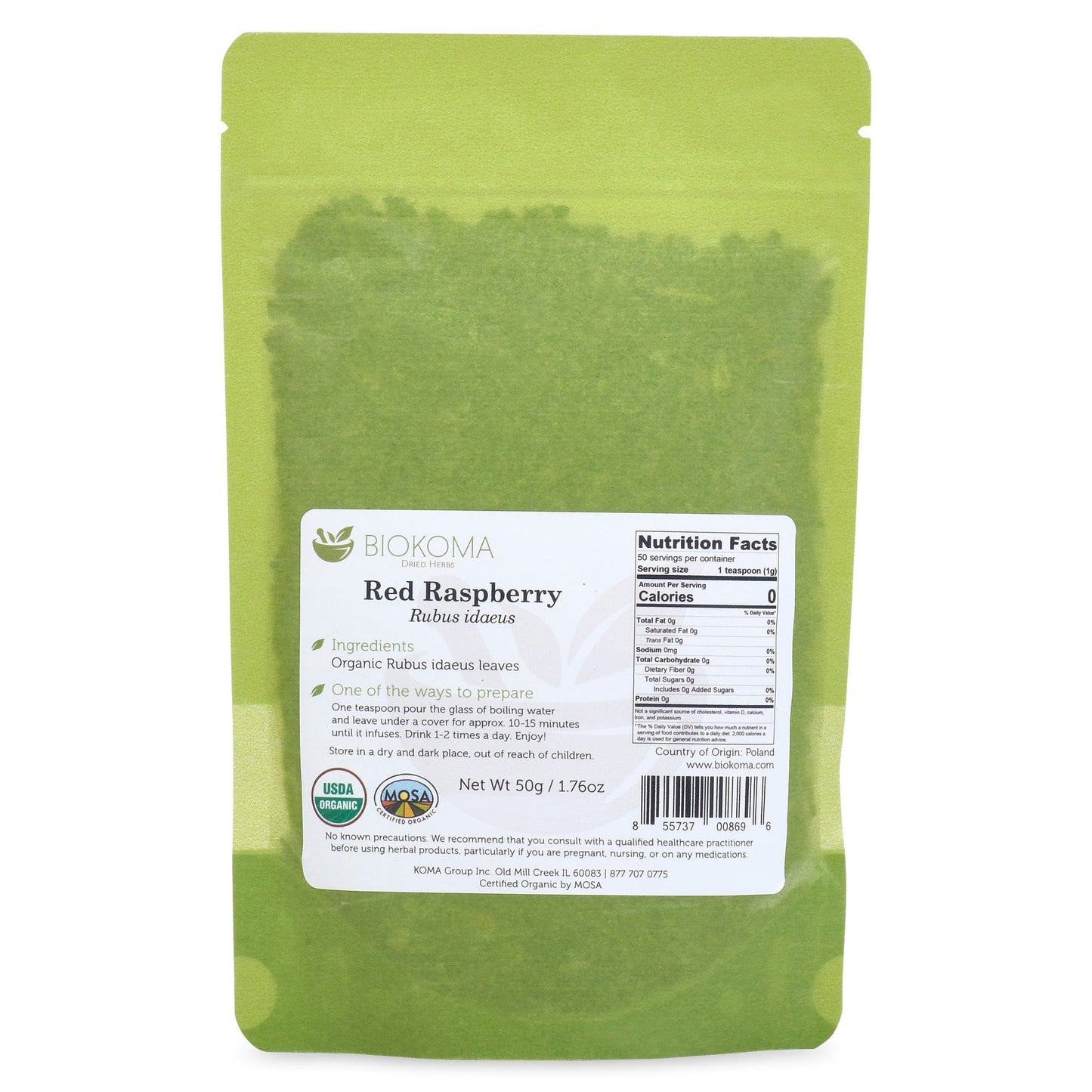 Red Raspberry Leaves Dried Leaves 50g 1.76oz